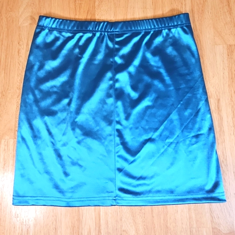 Blue Metallic Skirt - Picture 6 of 7